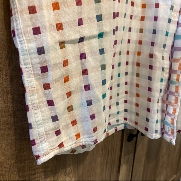 Carbon 2 Cobalt XL Button Down Shirt White Color Blocks - Picture 9 of 11